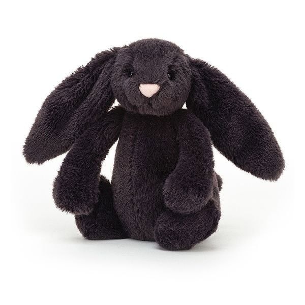 JELLYCAT Przytulanka Królik Czarny Atramentowy 18cm - Maskotka króliczek dla dzieci 0+