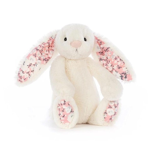 JELLYCAT Przytulanka Królik Kremowy Kwiecisty 18cm - Maskotka króliczek dla dzieci 0+