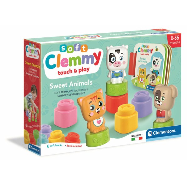 Clementoni Clemmy Soft, Sensoryczny Zestaw DLa Malucha | Zabawa i Rozwój | 6-18M+