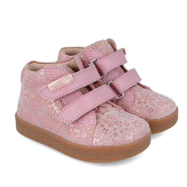Garvalin Trzewiki Skórzane Dziewczęce 241316-B777, Różowe
