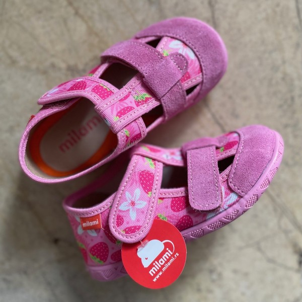 Milami Szerokie Elastyczne Kapcie Truskawki 118 BR-15