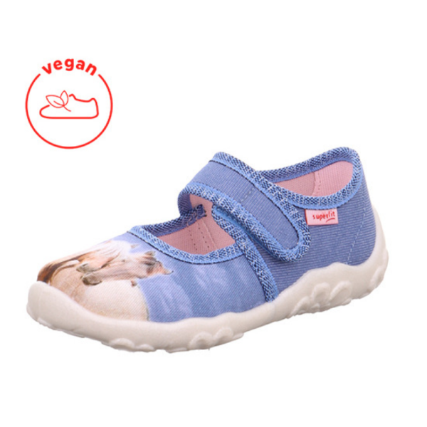 Superfit kapcie do przedszkola z oddychającą podeszwą Bonny 1-000281-8400, KOnie, Koniki