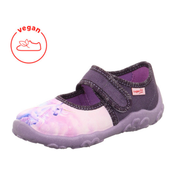 Superfit kapcie do przedszkola z oddychającą podeszwą Bonny 1-000281-8540, Fioletowe Jednorożce, Jednorożec, Unicorn