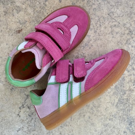 Froddo Sneakersy Skórzane | Buty Sportowe na Rzepy | LOU G3130269-11 Fuxia/Pink