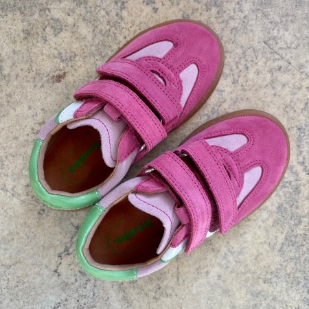 Froddo Sneakersy Skórzane | Buty Sportowe na Rzepy | LOU G3130269-11 Fuxia/Pink