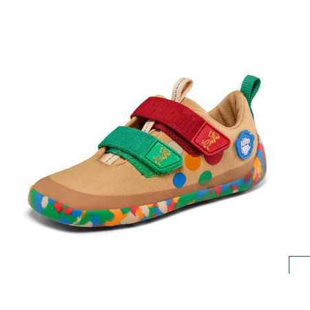 Affenzahn Lucky 10 Years – buty barefoot z bawełny organicznej, Multicolor