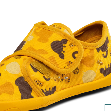 Affenzahn Slipper Cotton Movy Tiger – kapcie dziecięce z bawełny organicznej - 01398-10009-680 Tygrys