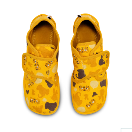 Affenzahn Slipper Cotton Movy Tiger – kapcie dziecięce z bawełny organicznej - 01398-10009-680 Tygrys