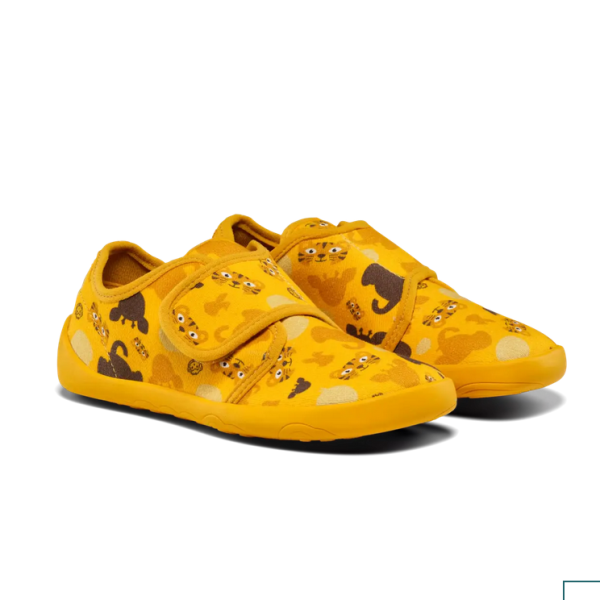 Affenzahn Slipper Cotton Movy Tiger – kapcie dziecięce z bawełny organicznej - 01398-10009-780 Tygrys