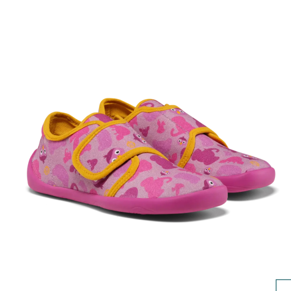 Affenzahn Slipper Cotton Movy Bird – kapcie dziecięce z bawełny organicznej - 01398-40010-680 Bird