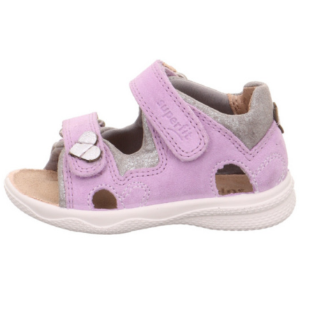 SUPERFIT SANDAŁY Z ELASTYCZNĄ PODESZWĄ POLLY 1-600097-8500 Liliowe