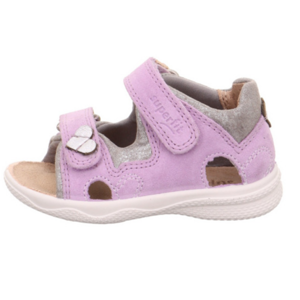 SUPERFIT SANDAŁY Z ELASTYCZNĄ PODESZWĄ POLLY 1-600097-8500 Liliowe
