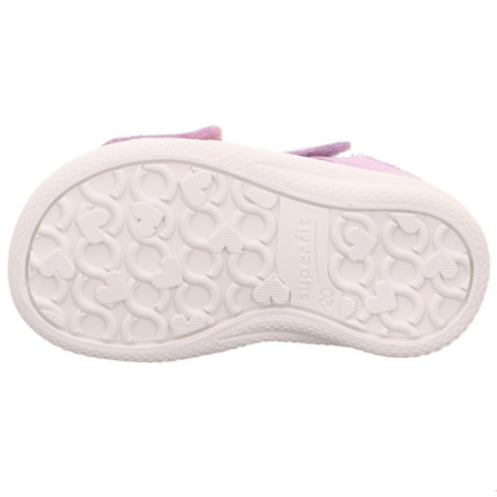 SUPERFIT SANDAŁY Z ELASTYCZNĄ PODESZWĄ POLLY 1-600092-8500 Liliowe