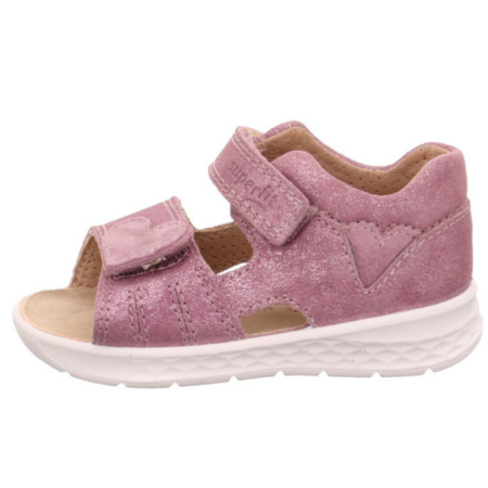 SUPERFIT SPORTOWE SANDAŁY DLA DZIEWCZYNKI LAGOON 1-000516-8510 BŁYSZCZĄCE LILIOWE