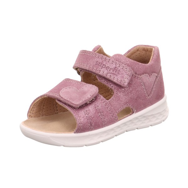 SUPERFIT SPORTOWE SANDAŁY DLA DZIEWCZYNKI LAGOON 1-000516-8510 BŁYSZCZĄCE LILIOWE