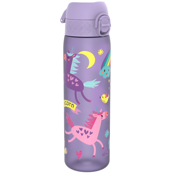 ION8 Bidon z Ustnikiem BPA Free Jednorożec 500ml Fioletowy