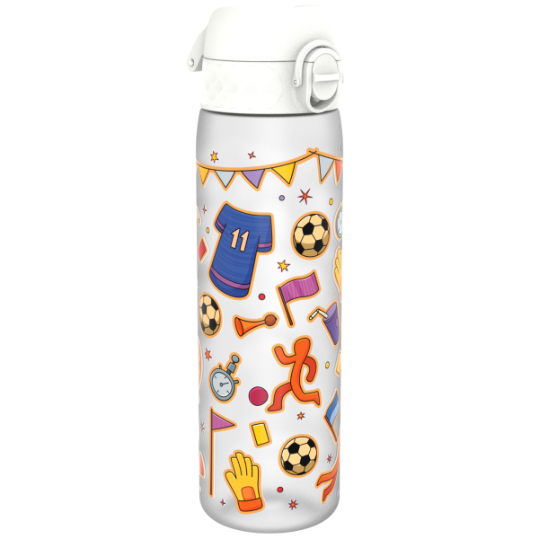 ION8 Bidon z Ustnikiem BPA Free Football 500ml Biały