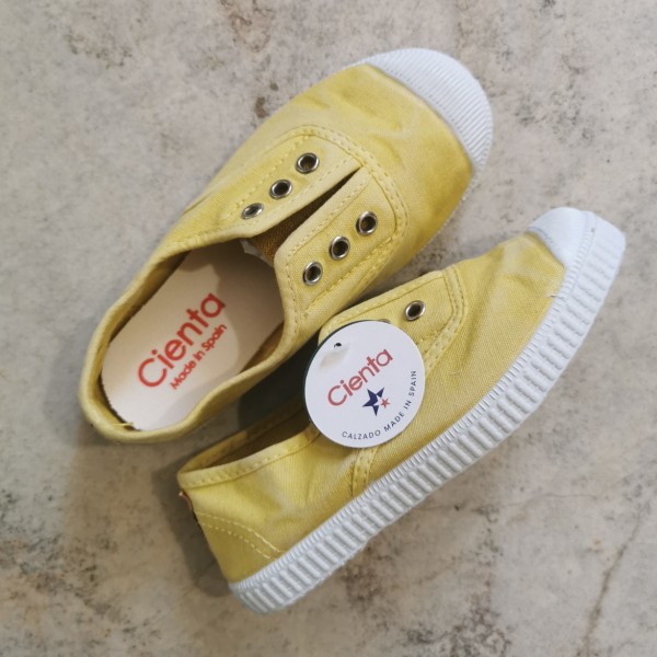 CIENTA TRAMPKI DLA DZIECI I DOROSŁYCH ŻÓŁTE PRZECIERANE 70-777-194 SUNNY