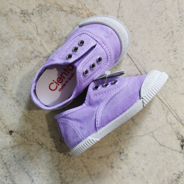 CIENTA TRAMPKI BAREFOOT WSUWANE 450-777-199 LILAS, FIOLETOWE PRZECIERANE