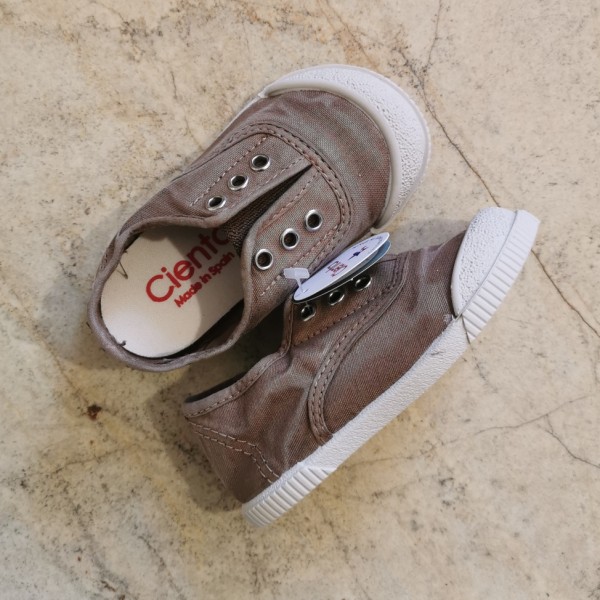 CIENTA TRAMPKI BAREFOOT WSUWANE 450-777-46 BEIGE CREP, BEŻOWE PRZECIERANE