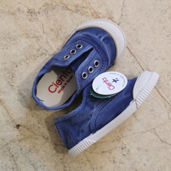 CIENTA TRAMPKI BAREFOOT WSUWANE 450-777-84 AZUL OSCUR, GRANATOWE PRZECIERANE