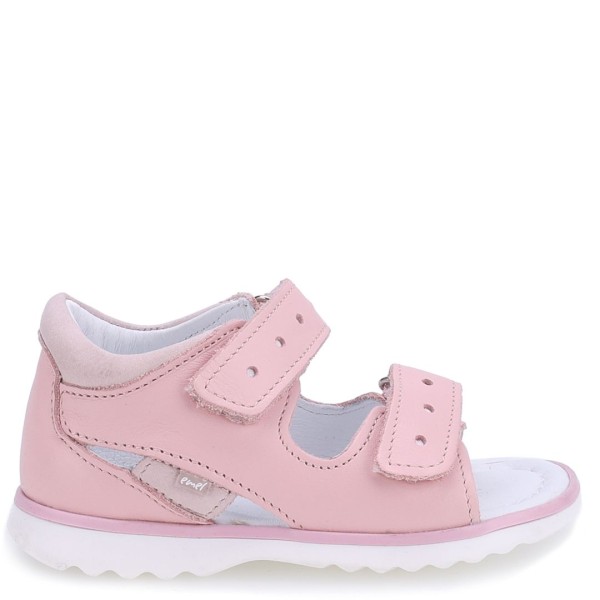 Emel Sandały dla dziewczynki Puerto E2766A-6, Różowe Zakryta Pięta