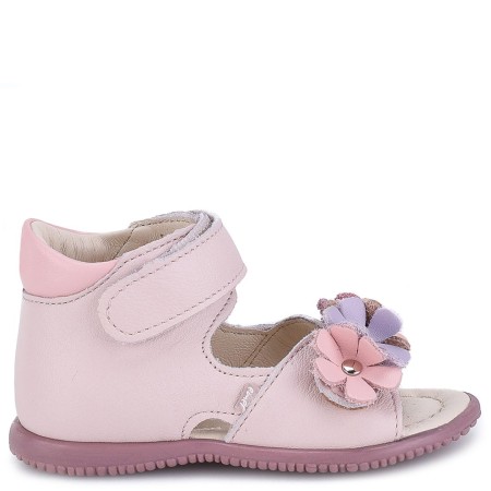 Emel Roczki Sandały Malaga ES 2428F-1, Różowe Kwiatuszki