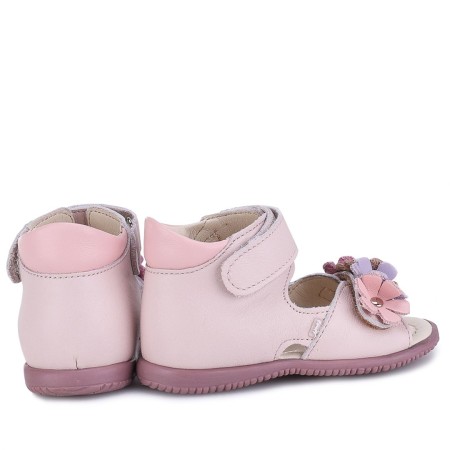 Emel Roczki Sandały Malaga ES 2428F-1, Różowe Kwiatuszki