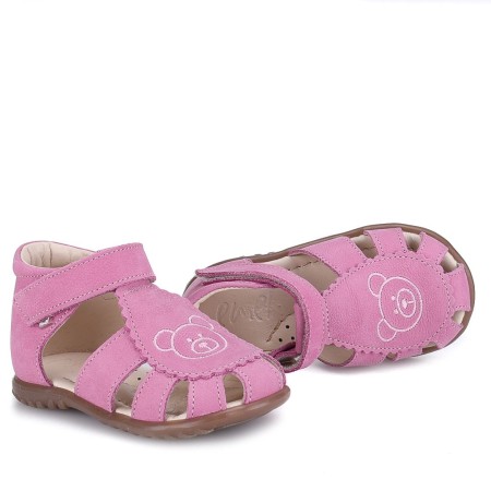 Texas Roczki® różowe sandały dziecięce ze skóry naturalnej  ES 1670-28, Sklep BOSSO Lublin