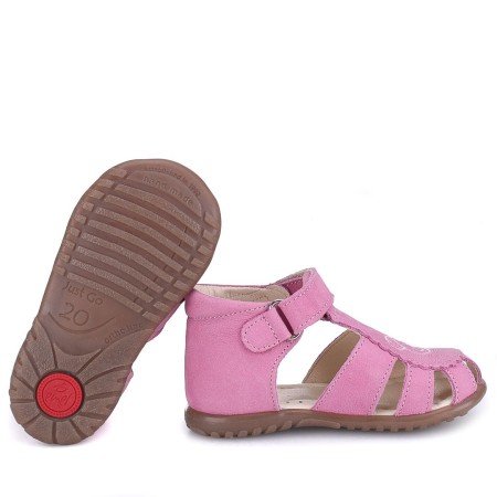 Texas Roczki® różowe sandały dziecięce ze skóry naturalnej  ES 1670-28, Sklep BOSSO Lublin