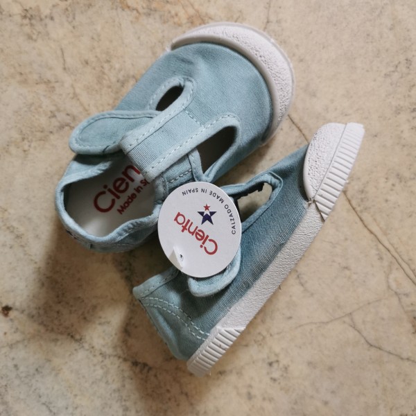 CIENTA TRAMPKI BAREFOOT T-BAR 451-777-164 AQUA, MIĘTOWE PRZECIERANE