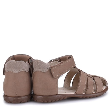 Panama Roczki® beżowe sandały dziecięce ze skóry naturalnej ES 1078-66 bossokids.pl - BOSSO Lublin