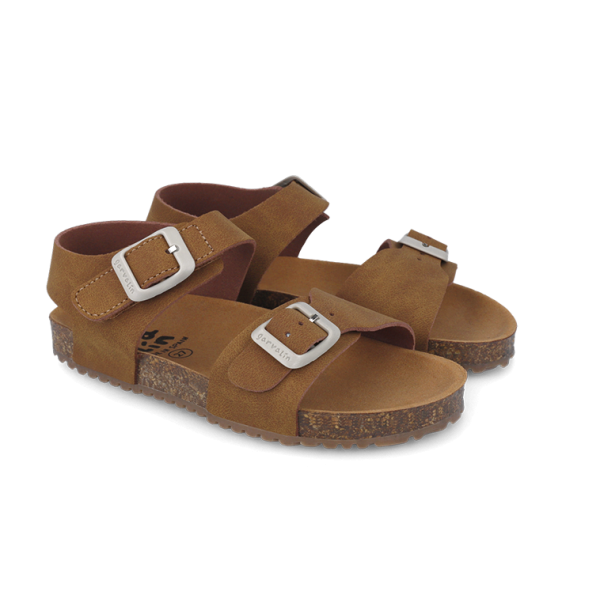 Garvalin Sandały Dziecięce Korkowe 252474-A127 CUERO, Brązowe