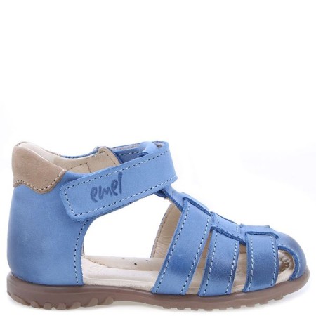 Panama Roczki® beżowe sandały dziecięce ze skóry naturalnej ES 1078-4 bossokids.pl - BOSSO Lublin