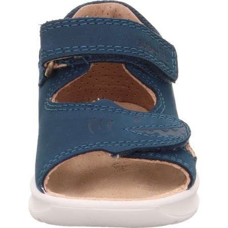 Superfit Logoon, Granatowe skórzane sandałki dla dzieci z Rekinem, Sklep BOSSO,