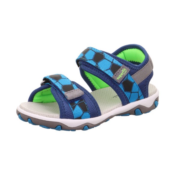 SUPERFIT SANDAŁY CHŁOPIĘCE MIKE 3.0 1-009464-8010, Niebieskie Piłka Nożna