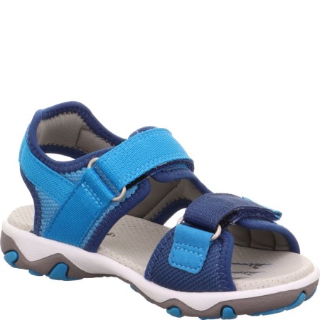 Niebieskie sandały sportowe dla chłopca Superfit Mike w dinozaury, Sklep BOSSO