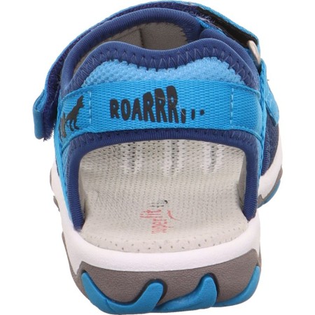 Niebieskie sandały sportowe dla chłopca Superfit Mike w dinozaury, Sklep BOSSO