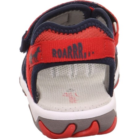 Czerwone sandały sportowe dla chłopca Superfit Mike w dinozaury, Sklep BOSSO