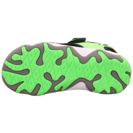 Neonowe sandały sportowe dla chłopca Superfit Mike w dinozaury, Sklep BOSSO
