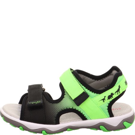 Neonowe sandały sportowe dla chłopca Superfit Mike w dinozaury, Sklep BOSSO