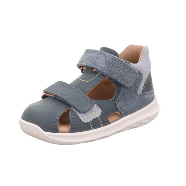 SUPERFIT SANDAŁY Z ZAKRYTYMI PALUSZKAMI DLA DZIECI BUMBLEBEE 1-000395-8010, Szaroniebieskie