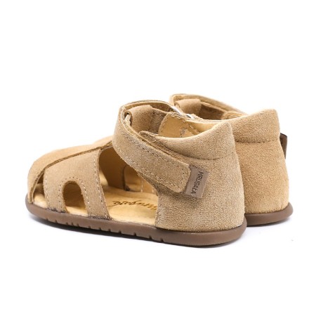 MRUGAŁA MIMI SAND 1111/5-24, Sandały Barefoot Beżowe Kryte