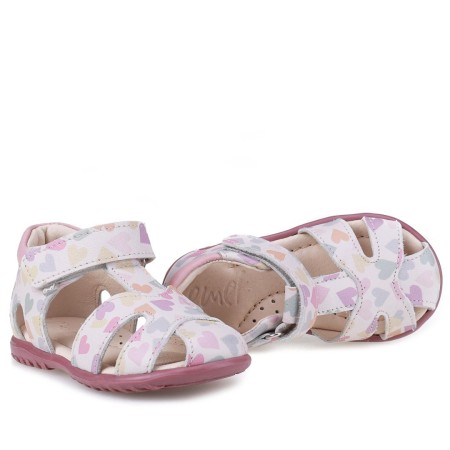 Rosario Roczki® różowe sandały dziecięce ze skóry naturalnej 1410b-1, Sklep BOSSO Lublin., bossokids.pl