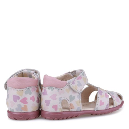 Rosario Roczki® różowe sandały dziecięce ze skóry naturalnej 1410b-1, Sklep BOSSO Lublin., bossokids.pl