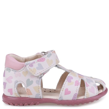 Rosario Roczki® różowe sandały dziecięce ze skóry naturalnej 1410b-1, Sklep BOSSO Lublin., bossokids.pl