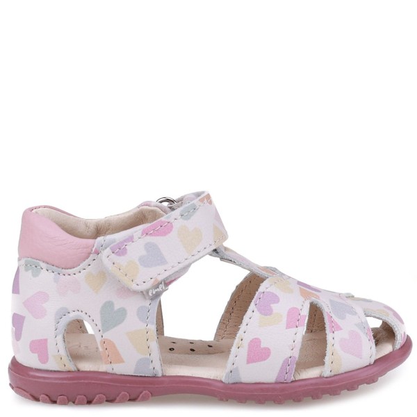 EMEL ROCZKI SANDAŁY ROSARIO ES 1410B-1 Różowe Serduszka