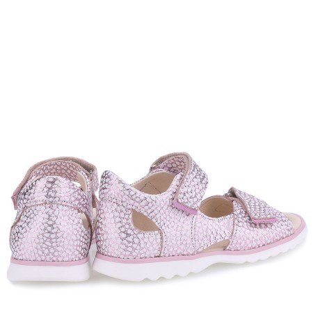 Jamaica różowe sandały dziecięce ze skóry naturalnej E2767, Sklep BOSSO Lublin, bossokids.pl