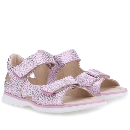 Jamaica różowe sandały dziecięce ze skóry naturalnej E2767, Sklep BOSSO Lublin, bossokids.pl