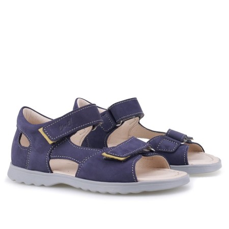 Jamaica granatowe sandały dziecięce ze skóry naturalnej E2767a-11, Sklep BOSSO Lublin, bossokids.pl
